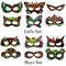 24 Sets Rainbow Scratch Art Superhero Masks Costume Party Favor Kids Craft